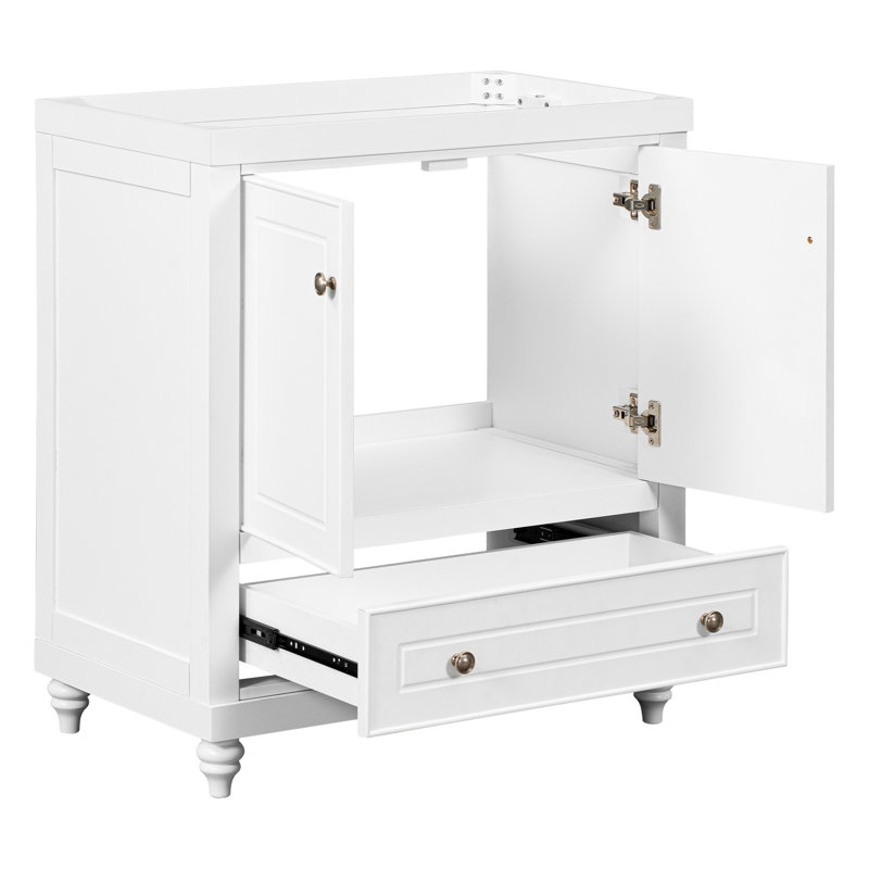 Healthomse 29.5" Single Bathroom Vanity Base only in White Wayfair
